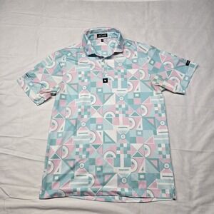 Bad Birdie Knockdown‎ Golf Polo Shirt Men Size Small Logo On Sleeve